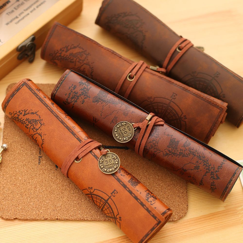 Pen Pouch Roll - Astuccio Vintage Retrò alla Moda per