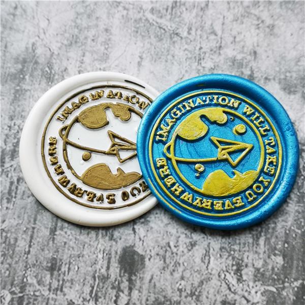 Wax Seal Stamp Kit - Mappa dei viaggi del mondo timbro