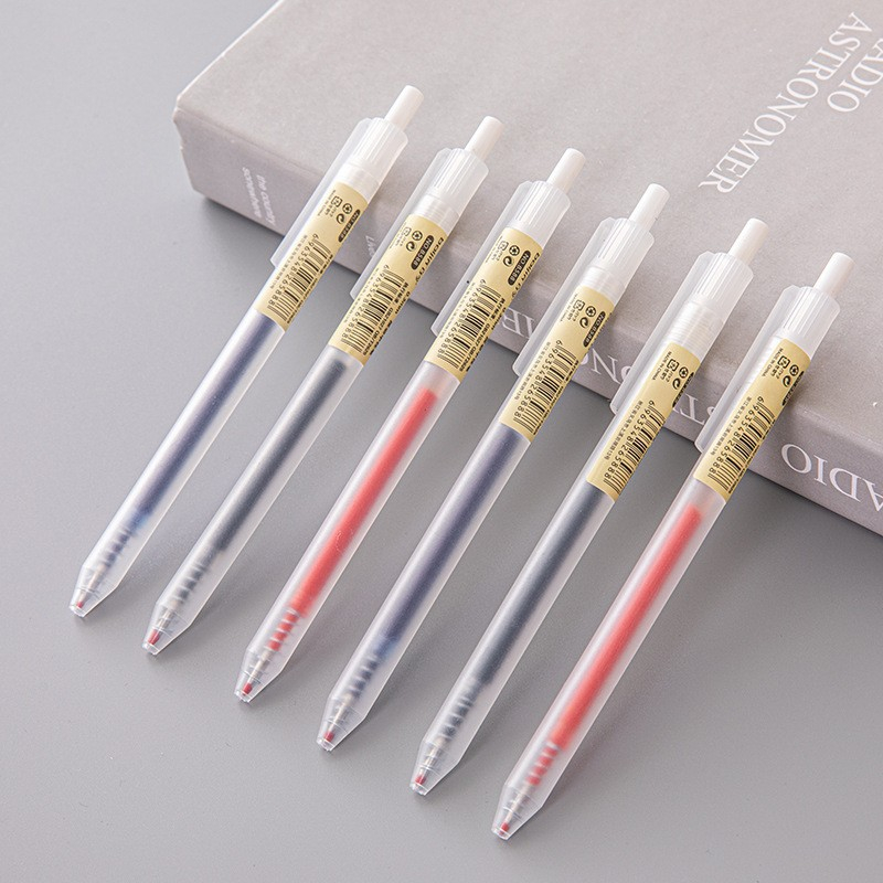 Office Stationery Supply Business - 6/10 Pz 0.5mm Penne Gel Retrattili