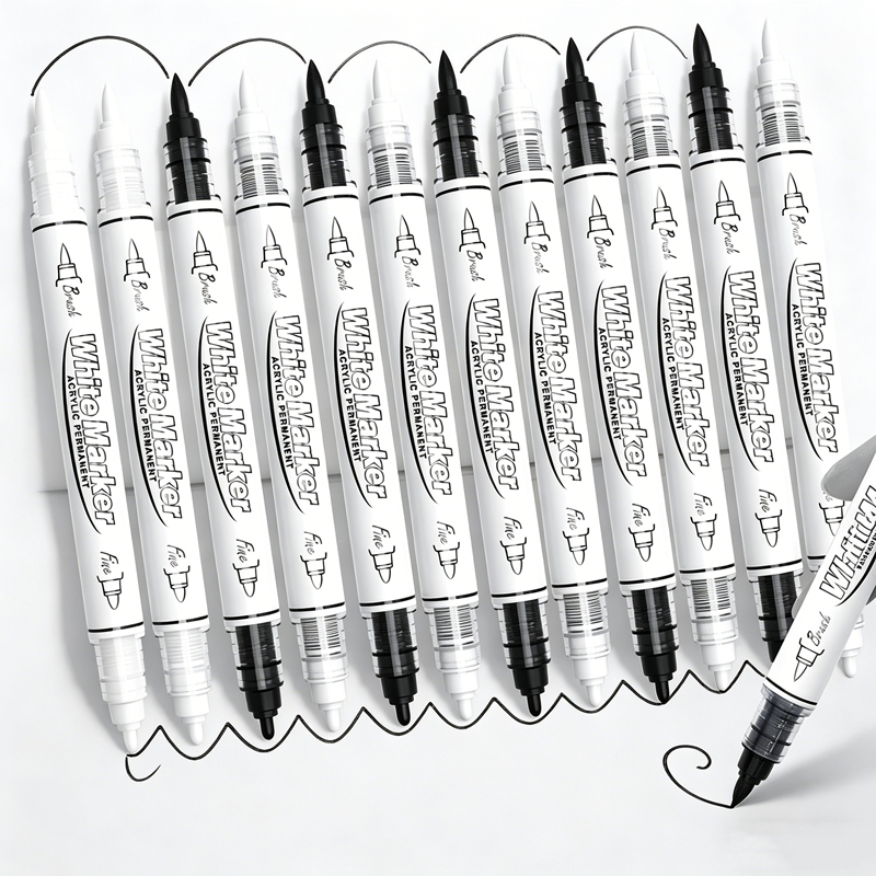 Whiteboard Marker Set - Pennarelli Acrilici Permanenti a Doppia Punta