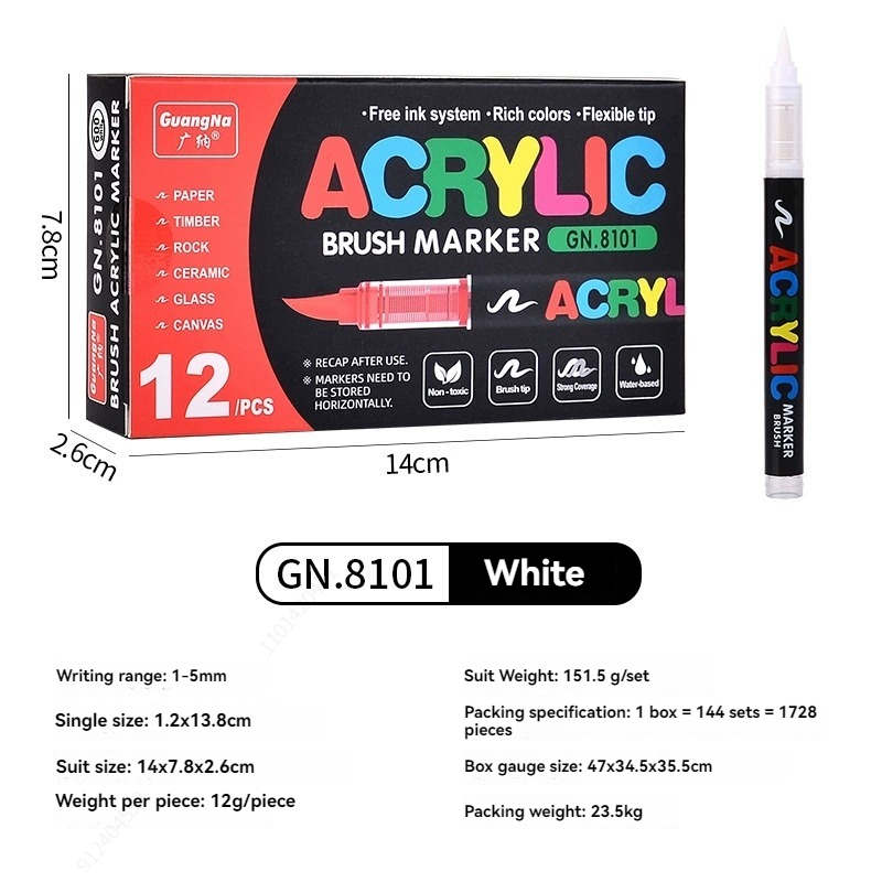 Set di 12 Pennarelli Acrilici  - Whiteboard Marker Set recensione e prezzo