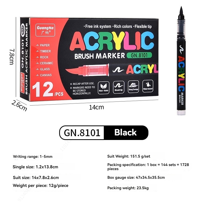 Set di 12 Pennarelli Acrilici  - Whiteboard Marker Set recensione e prezzo