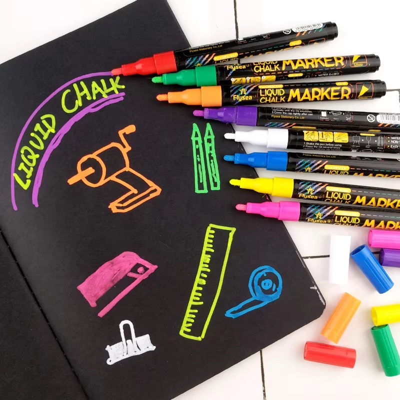 8 pennarelli a gesso liquido,  - Whiteboard Marker Set recensione e prezzo
