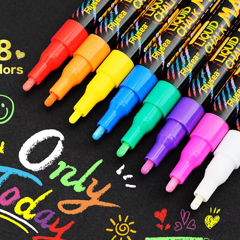 8 pennarelli a gesso liquido,  - Whiteboard Marker Set recensione e prezzo