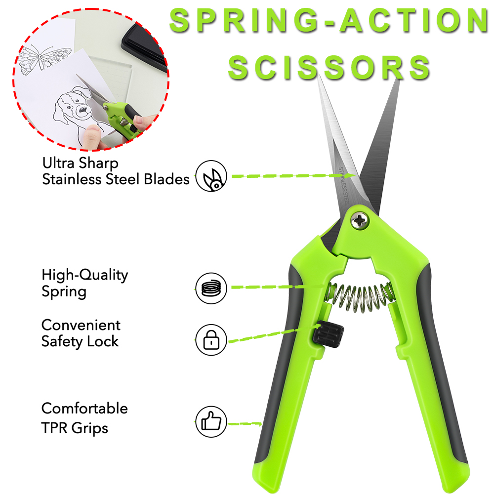 Forbici ergonomiche a molla Ce - Scissors Stainless Craft recensione e prezzo